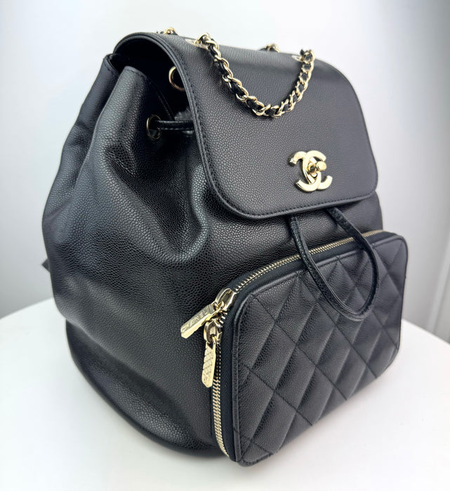 Chanel Business Affinity Backpack Caviar Small