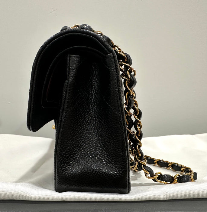 Chanel Classic Small Double Flap Caviar Quilted Bag