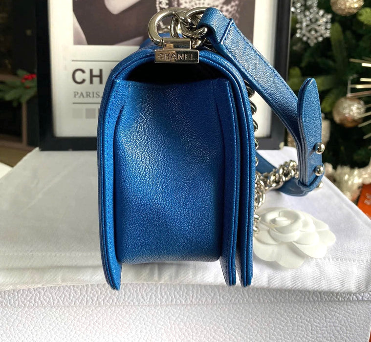 Chanel Medium Boy Bag Blue