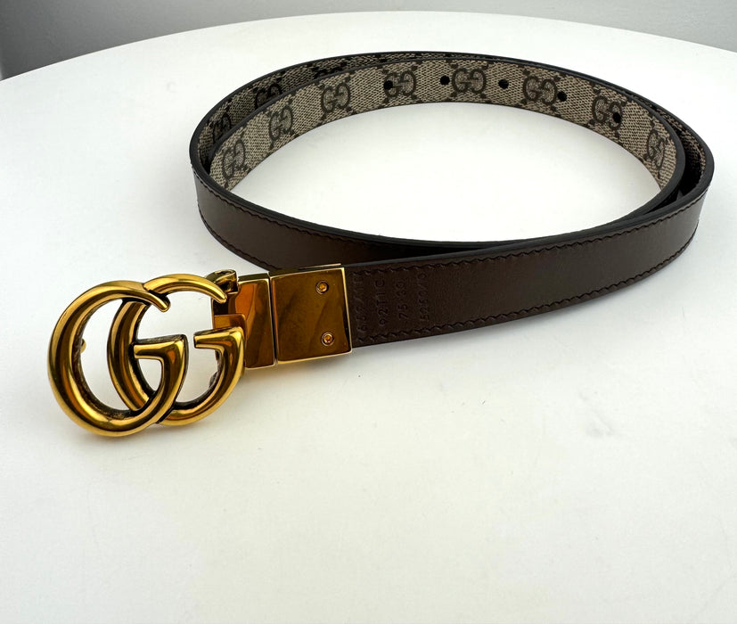 Gucci GG Marmont Reversible Thin belt