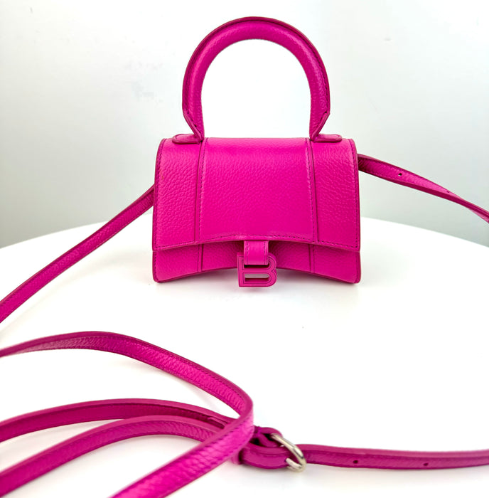 Balenciaga Mini Hourglass Bag Pink