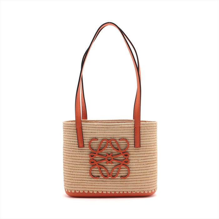 Loewe Square Basket Small Straw Bag