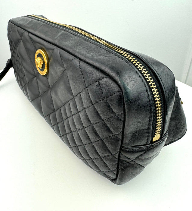 Versace  Icon Quilted Leather Belt Bag