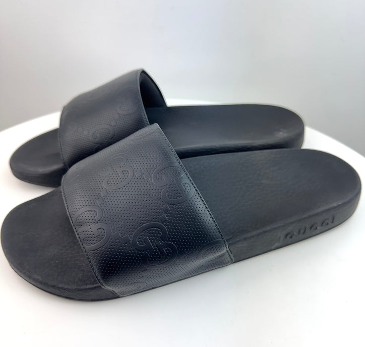 Gucci GG-embossed slides Men size 9