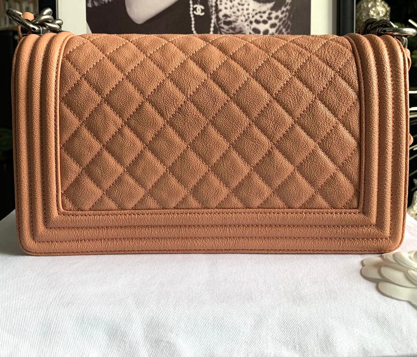 Chanel Medium Boy Bag Tan