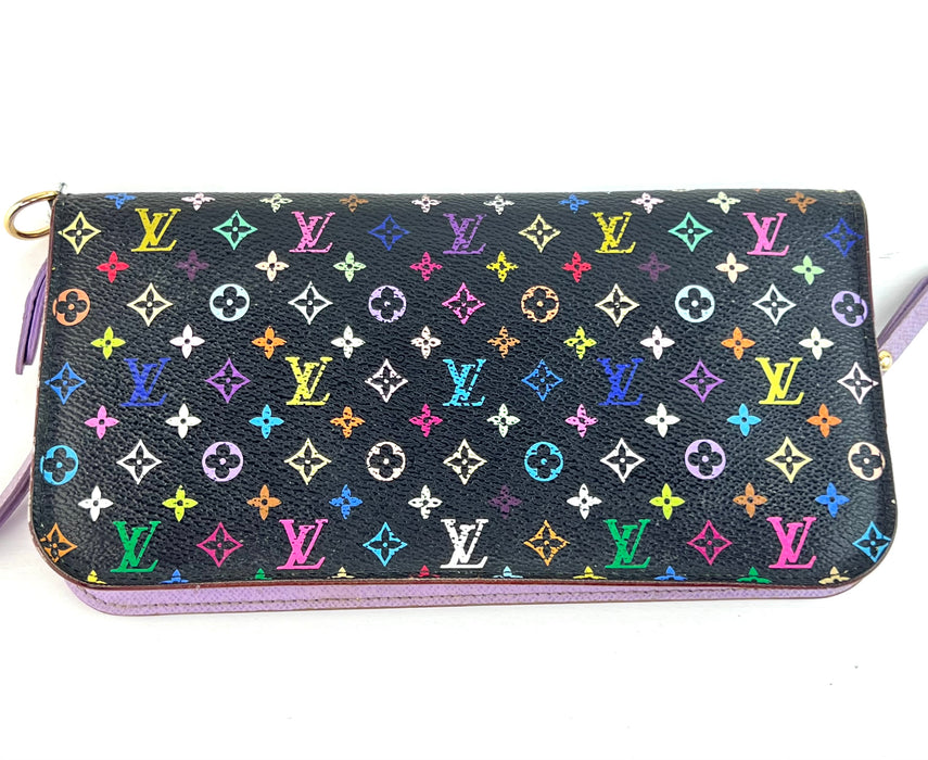 Louis Vuitton Insolite Wallet in Murakami Black Multicolour Monogram