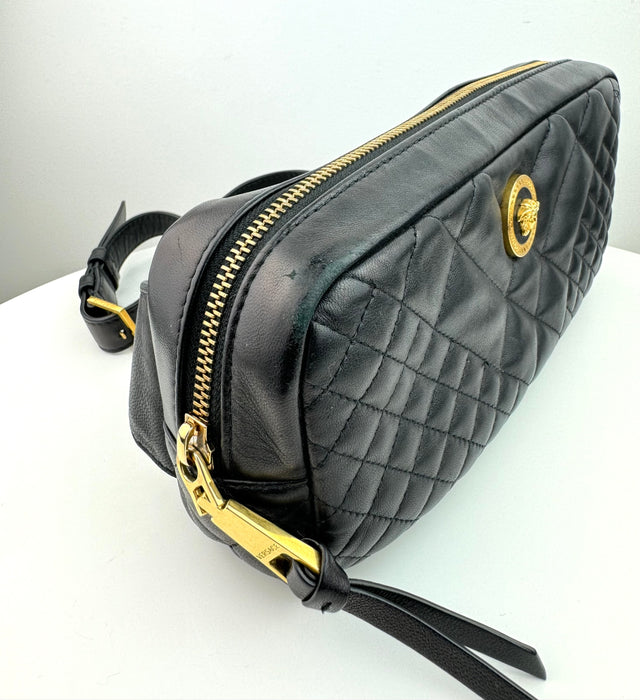 Versace  Icon Quilted Leather Belt Bag