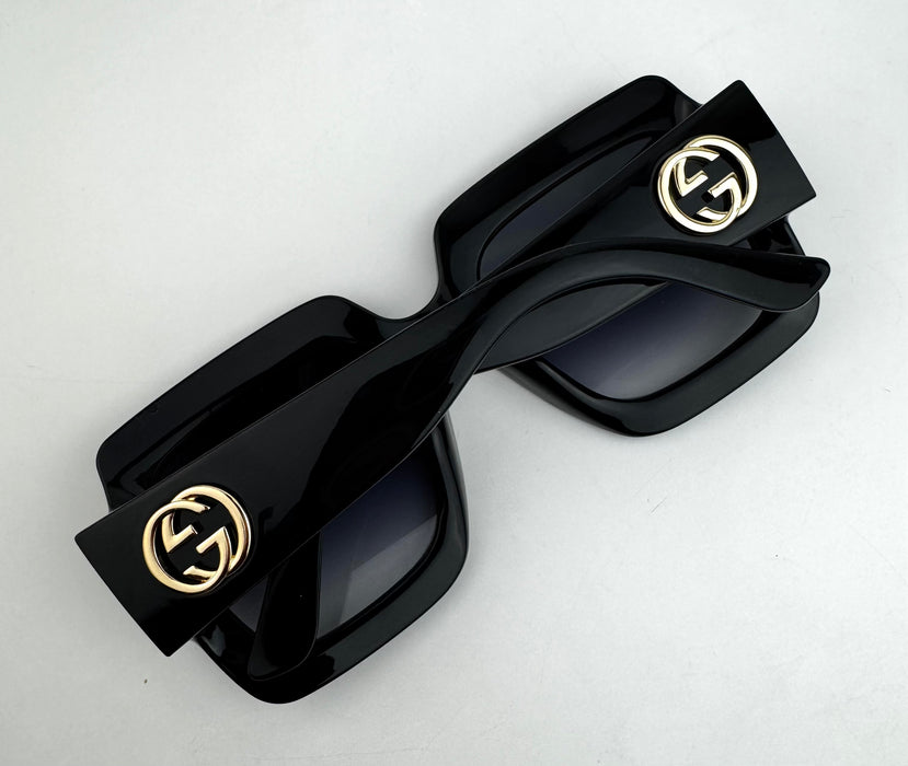 Gucci Acetate Square Sunglasses in Black