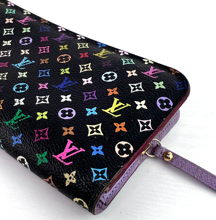 Louis Vuitton Insolite Wallet in Murakami Black Multicolour Monogram