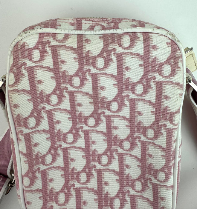 RARE Christian Dior by John Galliano Diorissimo Pink Monogram Crossbody Bag