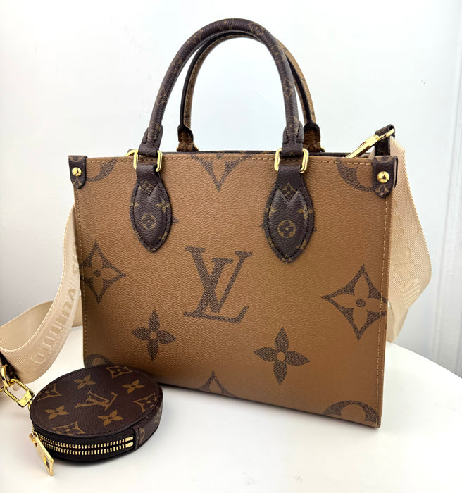 Louis Vuitton OnTheGo Pm in Monogram Brown