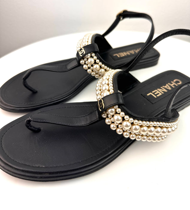 Chanel Pearl sandals