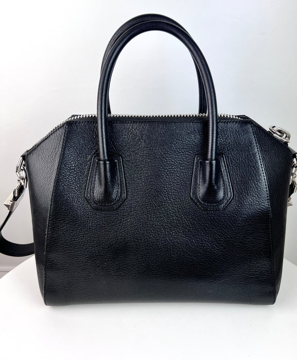 Givenchy Antigona Small Leather Bag in Black