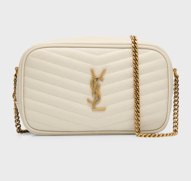 Saint Laurent Mini Lou Bag in Smooth Leather