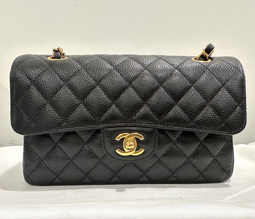 Chanel Classic Small Double Flap Caviar Quilted Bag