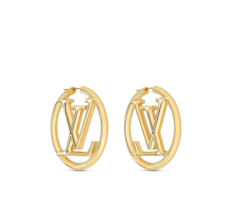 Louis Vuitton Louise Hoop Earrings in Gold