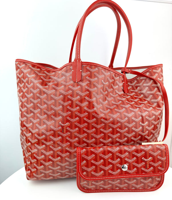 Goyard Saint Louis Pm Tote Bag Red