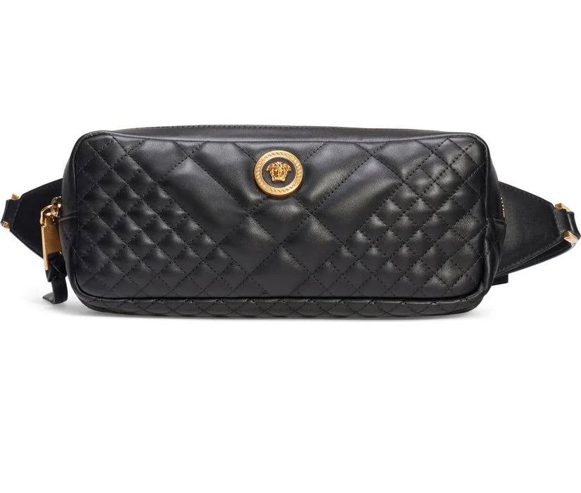 Versace  Icon Quilted Leather Belt Bag