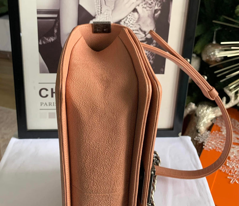 Chanel Medium Boy Bag Tan