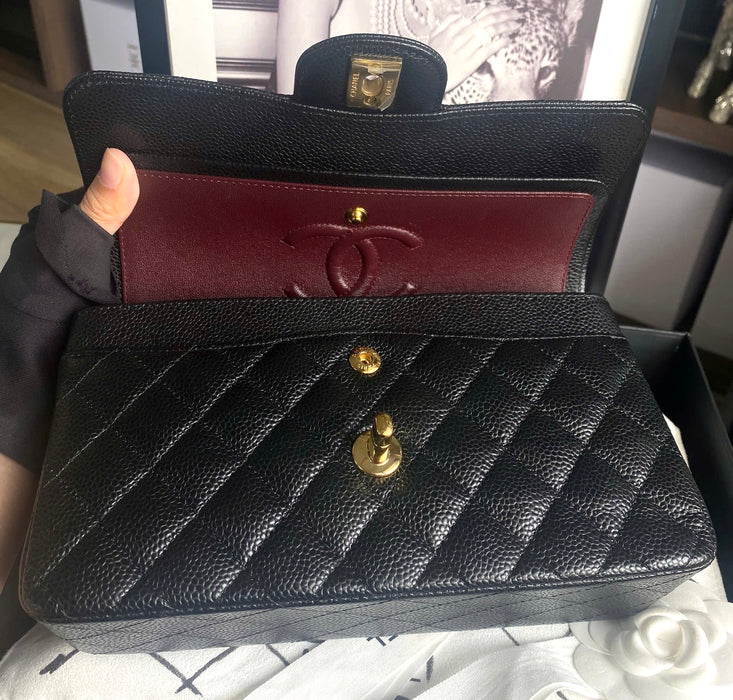 Chanel Classic Small Double Flap Caviar Quilted Bag