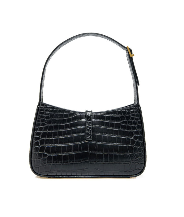 Saint Laurent Le 5 à 7 Croc Embossed leather shoulder bag