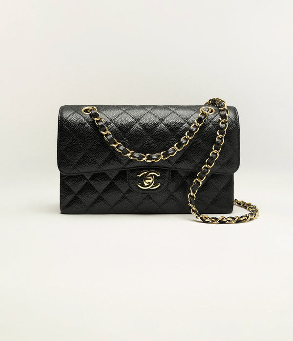 Chanel Classic Small Double Flap Caviar Quilted Bag