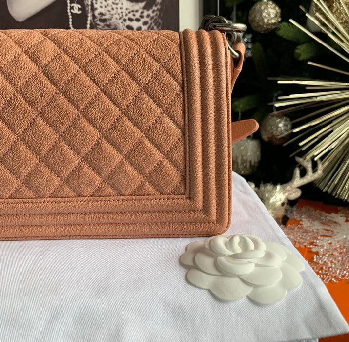 Chanel Medium Boy Bag Tan