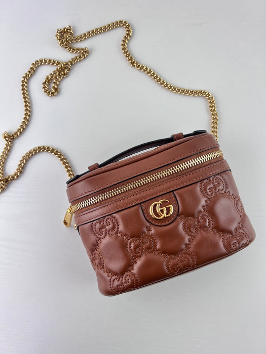 Gucci GG Matelasse top handle mini bag