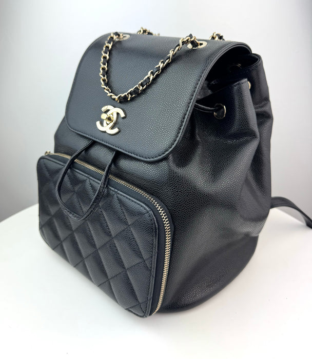 Chanel Business Affinity Backpack Caviar Small