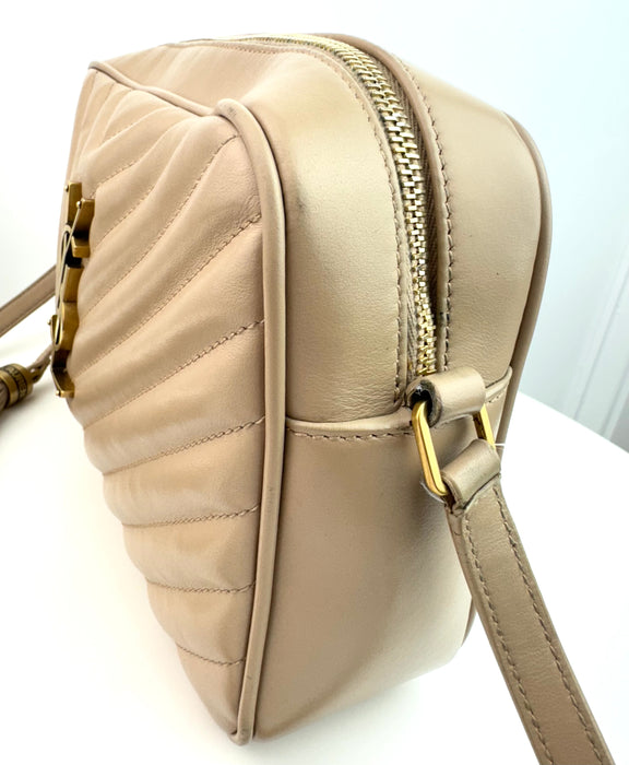 Saint Laurent Lou Camera Bag Nude