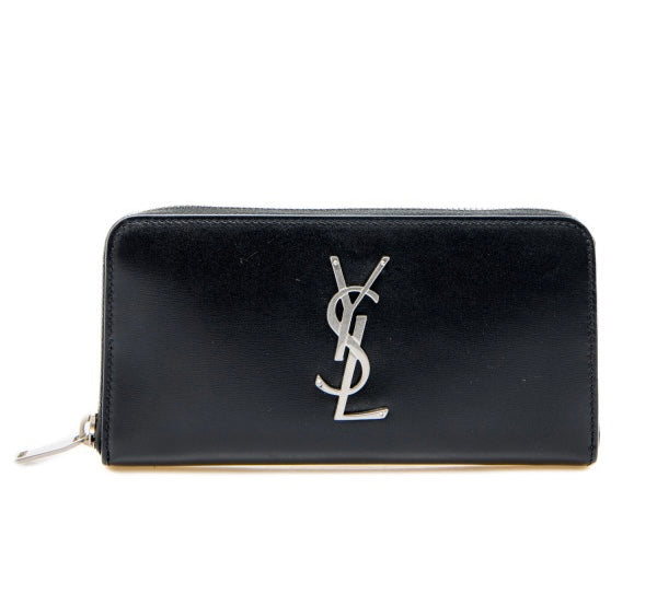 Saint Laurent Cassandre-plaque wallet