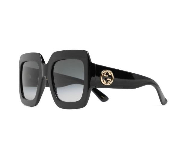 Gucci Acetate Square Sunglasses in Black