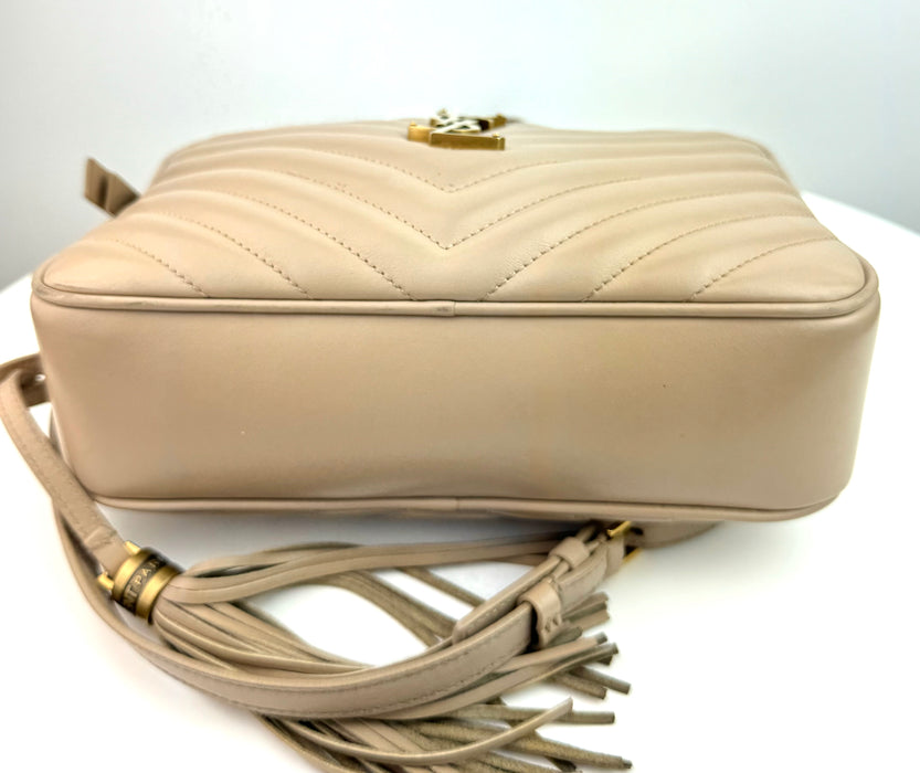 Saint Laurent Lou Camera Bag Nude