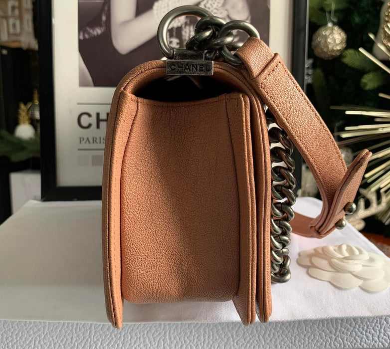 Chanel Medium Boy Bag Tan