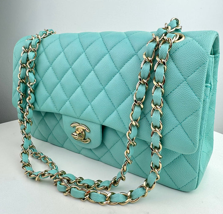 Chanel Classic Medium Double Flap Caviar Quilted Bag