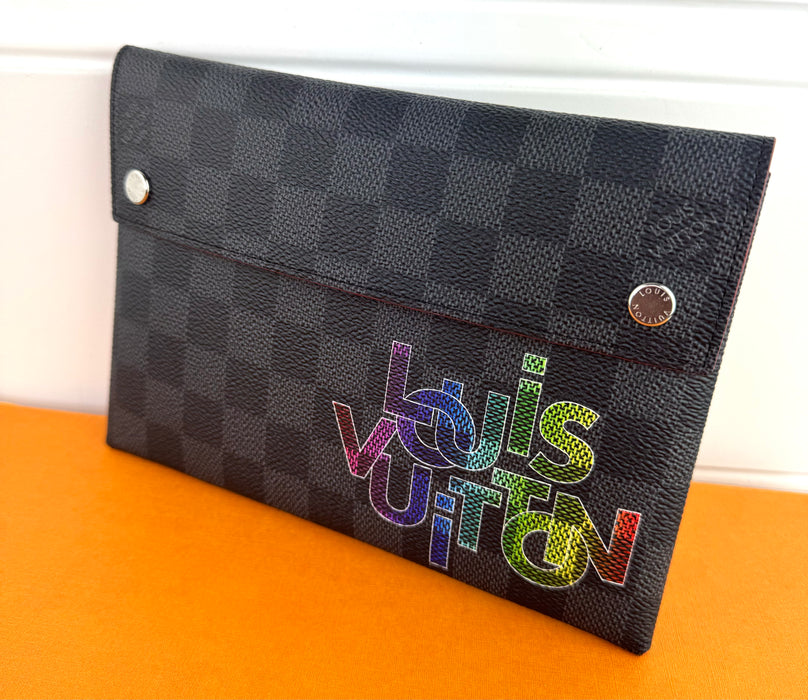 Louis Vuitton Virgil Abloh Damier Graphite Alpha Pochette