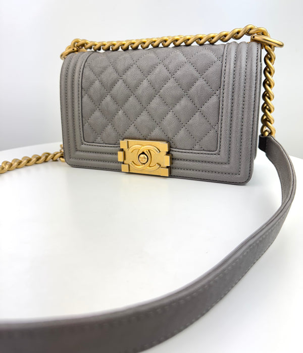 Chanel Caviar Quilted Small Boy bag