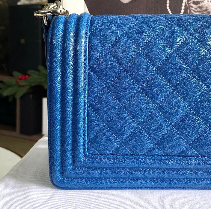 Chanel Medium Boy Bag Blue