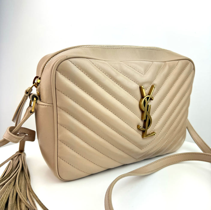 Saint Laurent Lou Camera Bag Nude