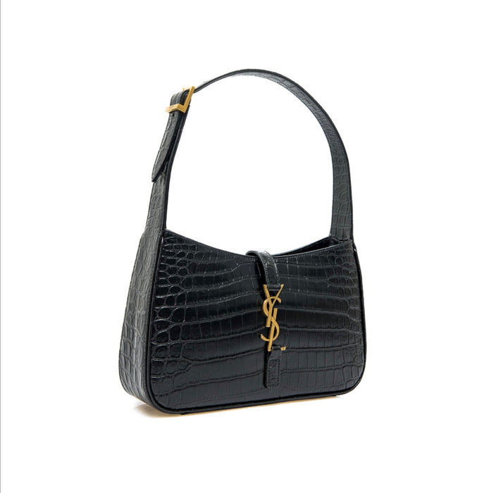 Saint Laurent Le 5 à 7 Croc Embossed leather shoulder bag