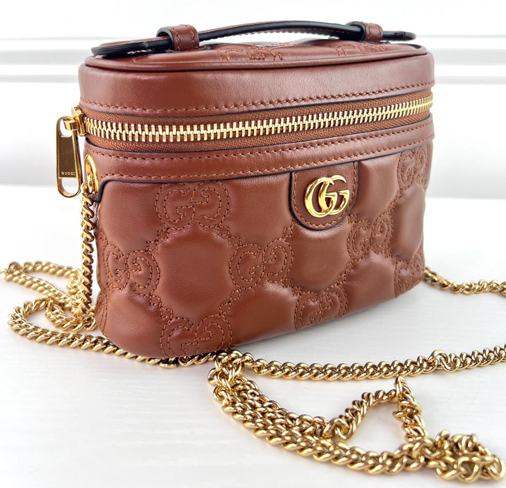 Gucci GG Matelasse top handle mini bag