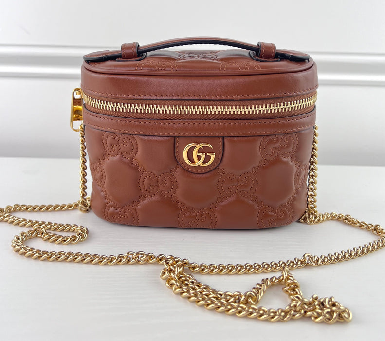 Gucci GG Matelasse top handle mini bag