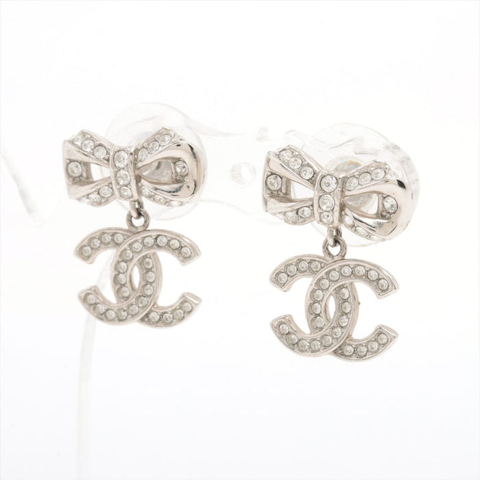 Chanel CC Bow Earrings