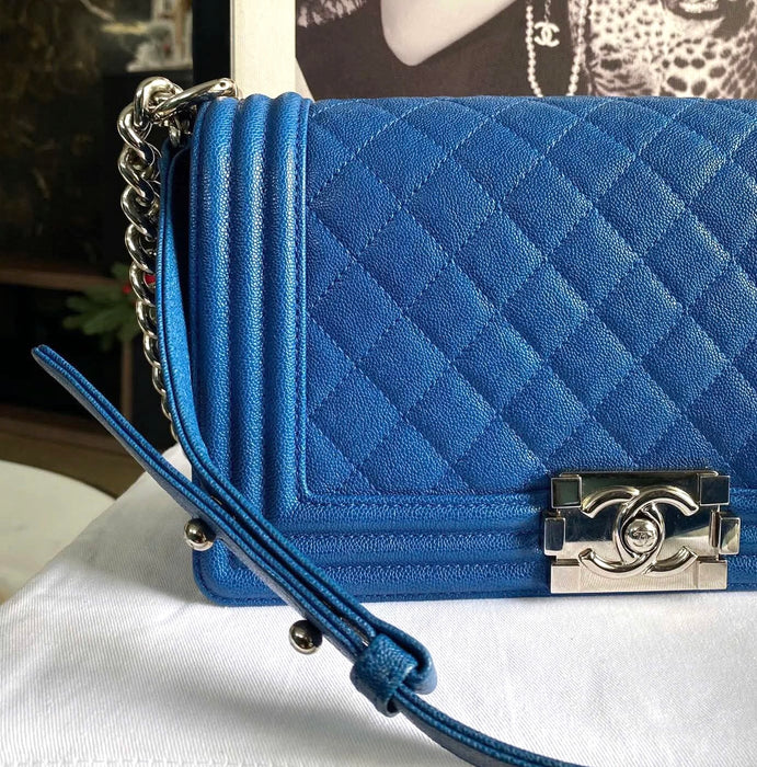 Chanel Medium Boy Bag Blue