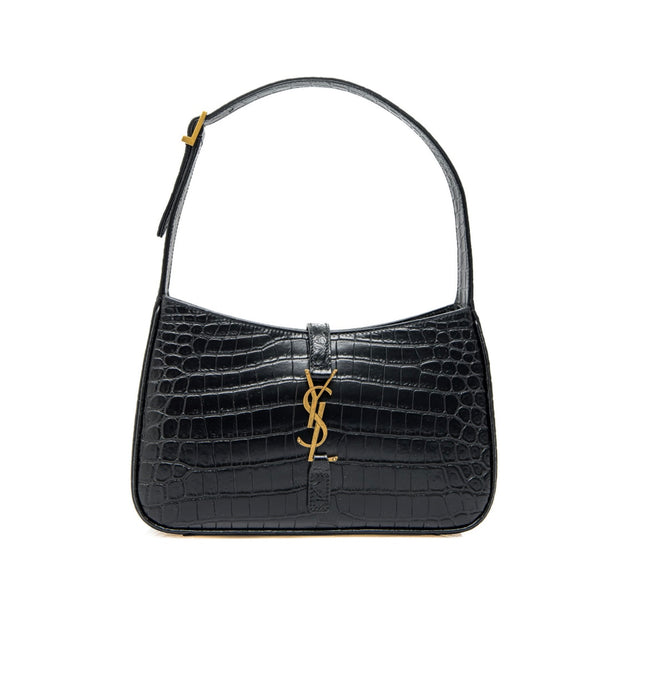 Saint Laurent Le 5 à 7 Croc Embossed leather shoulder bag