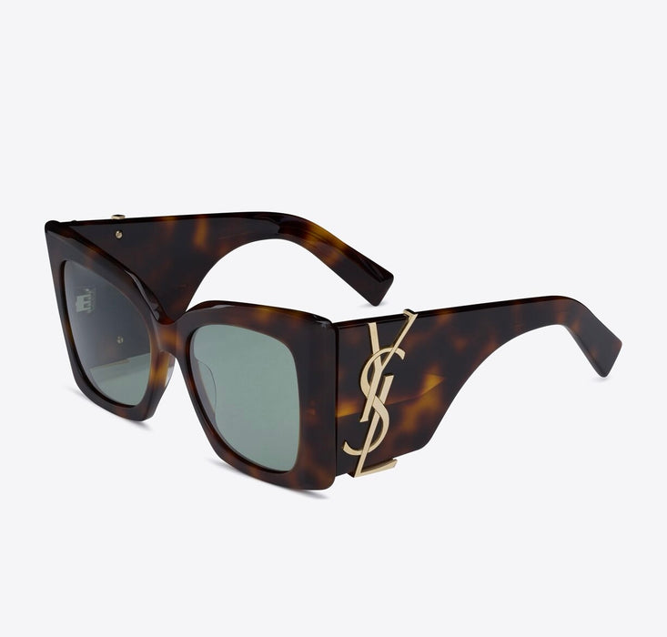 Saint Laurent Blaze Sunglasses with oversized Cateye frames