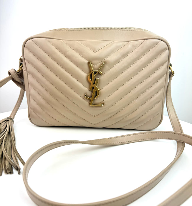 Saint Laurent Lou Camera Bag Nude