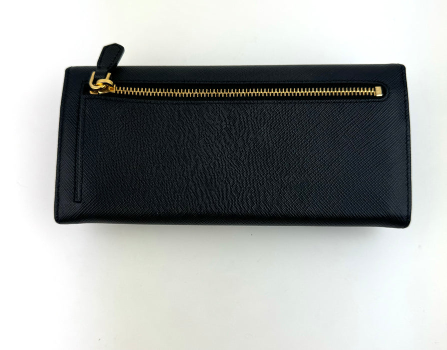 Prada Saffiano Leather Bow Wallet