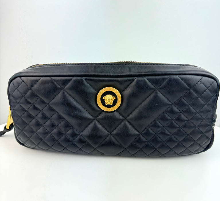 Versace  Icon Quilted Leather Belt Bag