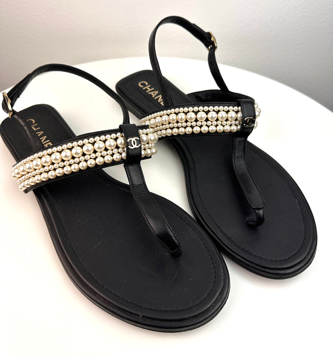 Chanel Pearl sandals